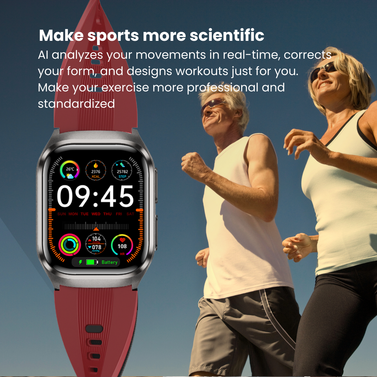 CXS17 Airbag Pump Blood Pressure Monitor watch