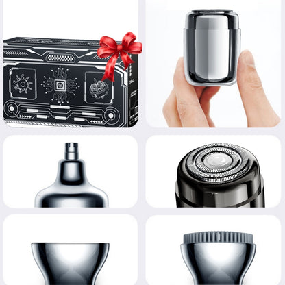 All-in-one style mini kit CXD90, shaver, Ear &amp; Nose hair trimmer, Nail exfoliation,Microdermabrasion Facial cleansing 4-in-1 kit